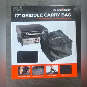 Blackstone 17" Griddle Carry Bag Cover - Black: Weather-Resistant Polyester.